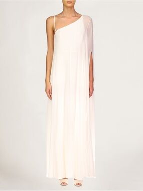 $795 NWT Halston “Chelsea” OS One-Shoulder Jumpsuit in Pristine Sz 6